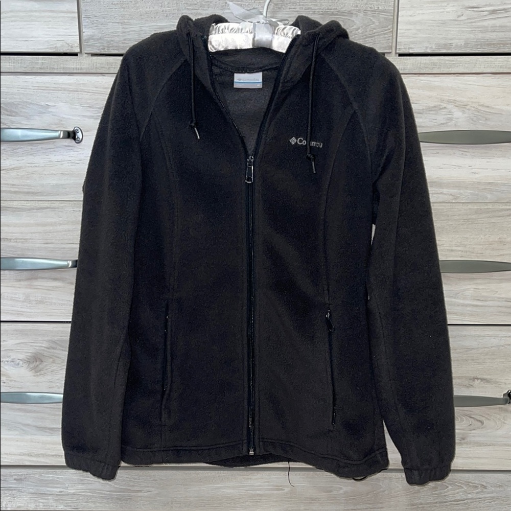 Columbia Women's Black Fleece Zip Up Jacket Size M